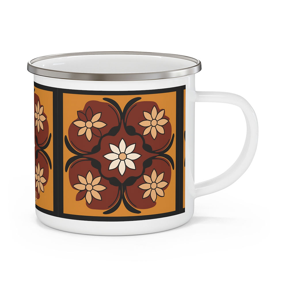 Thumbnail: Annie Pookah Floral Enamel Mug