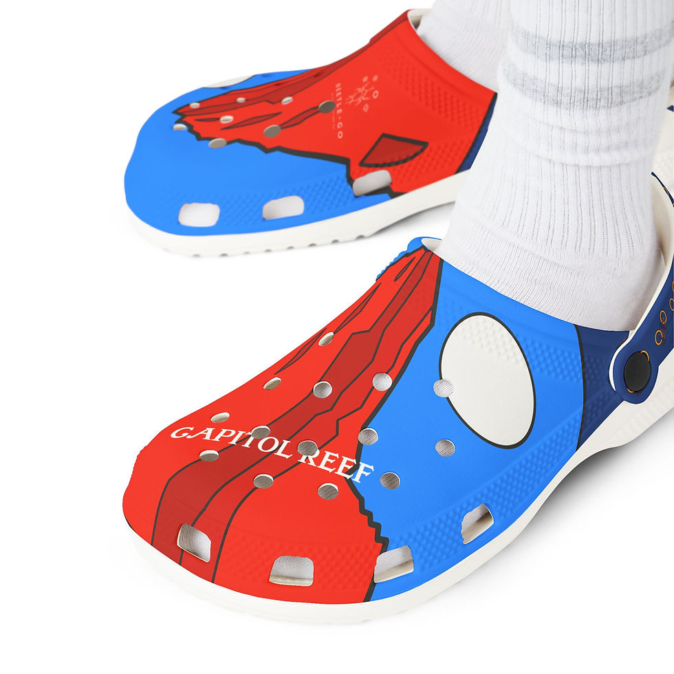 Thumbnail: Beetle-Go Capitol Reef National Park Rubber Clogs - Men's and Women's