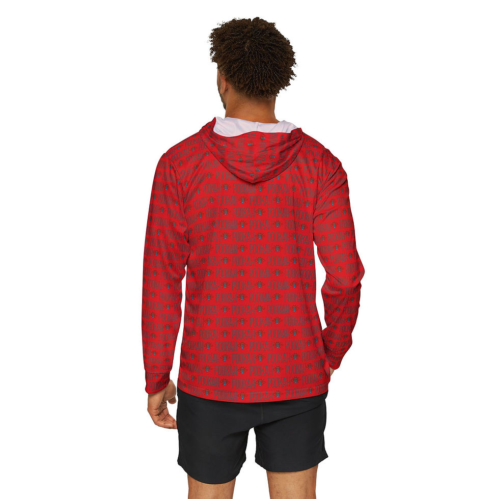 Thumbnail: Pookah Buhg Men's Sports Warmup Hoodie - Red