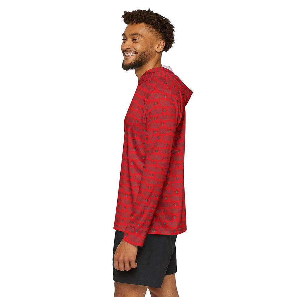 Thumbnail: Pookah Buhg Men's Sports Warmup Hoodie - Red