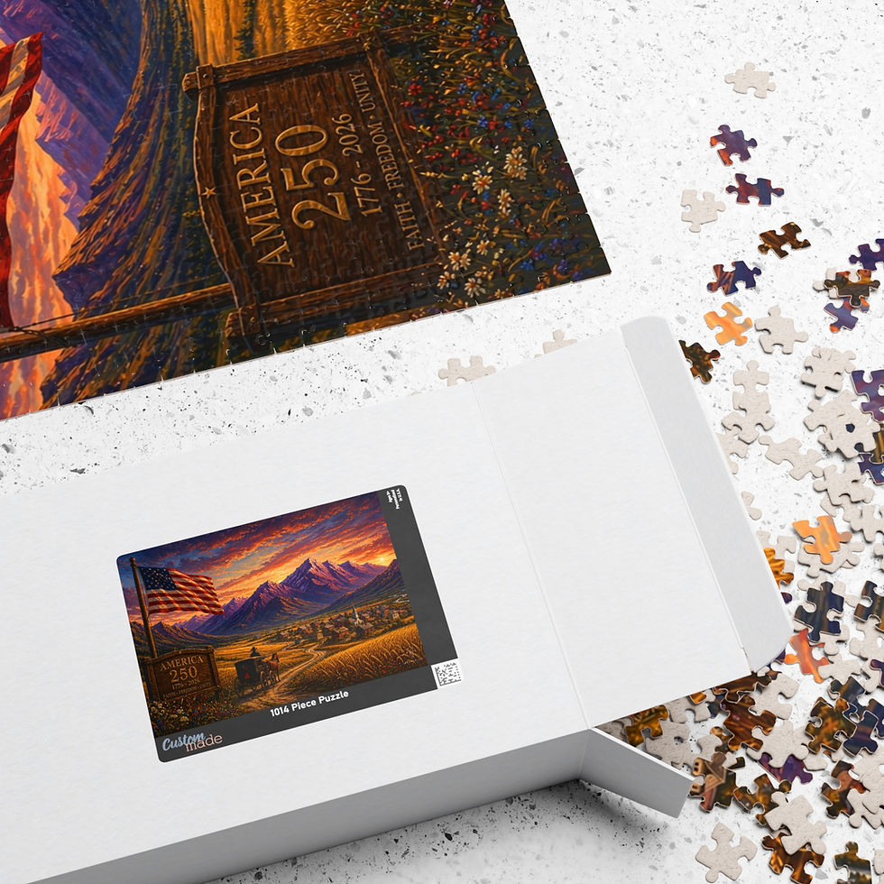 Thumbnail: America 250th Anniversary Purple Mountain Amber Waves Puzzle