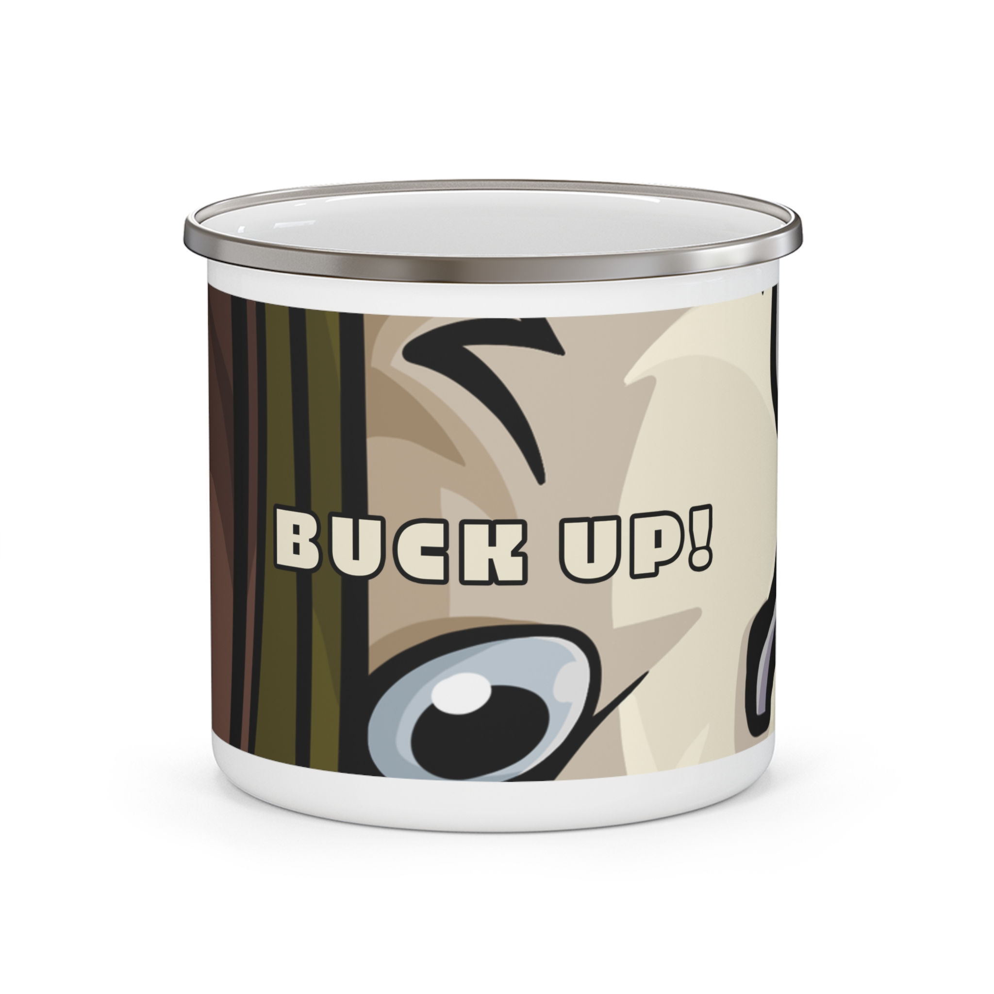 Beetle-Go BUCK UP Enamel Camping Mug