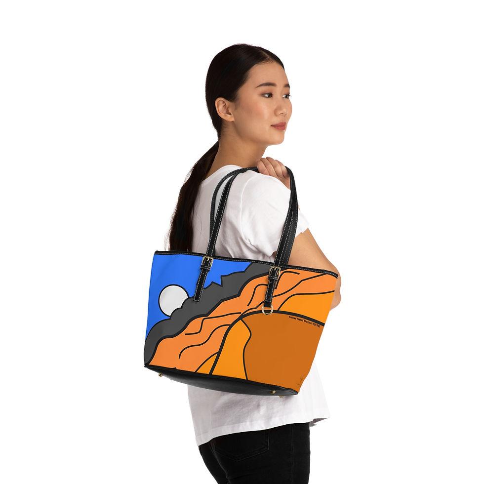 Thumbnail: Beetle-Go Great Sand Dunes Park PU Leather Shoulder Bag 