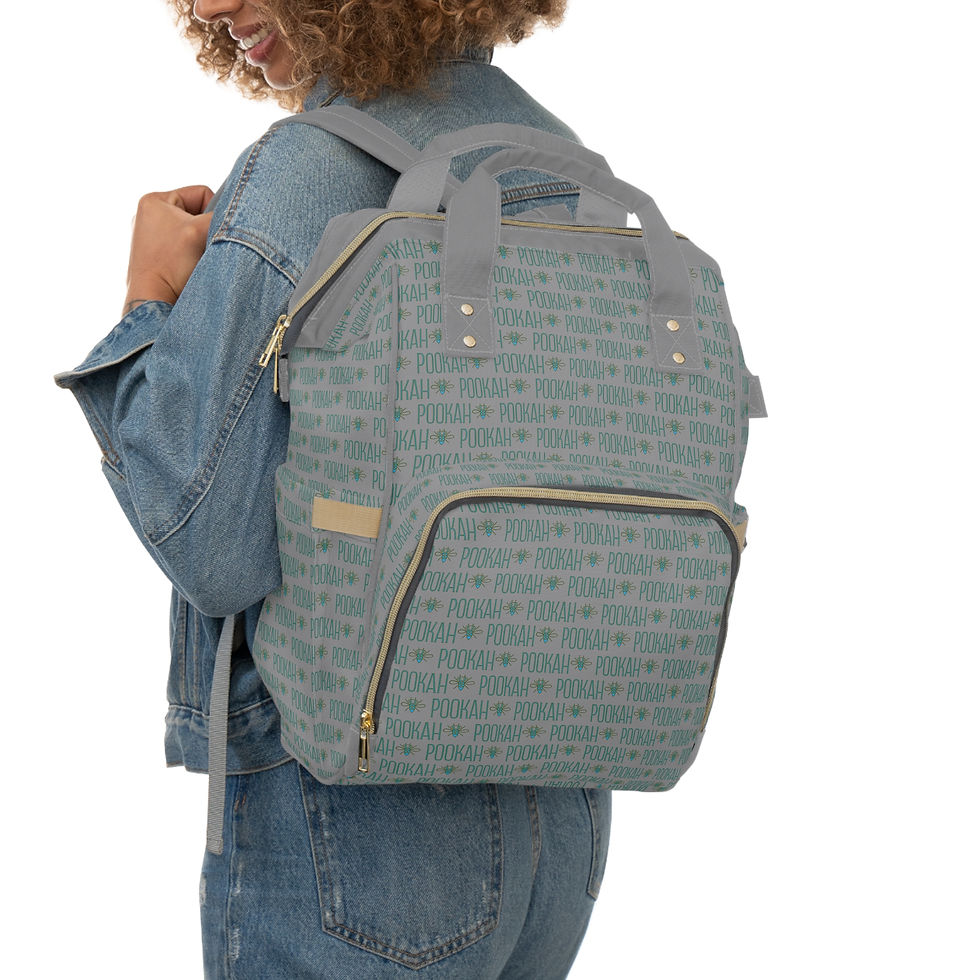 Thumbnail: Pookah Buhg Multi-functional Diaper Bag Backpack - Grey