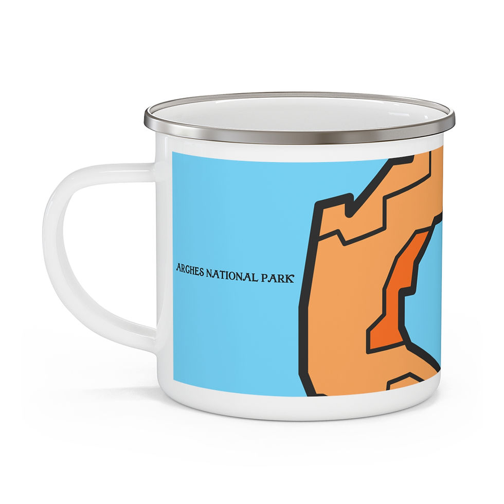 Thumbnail: Beetle-Go Arches National Park Enamel Camping Mug