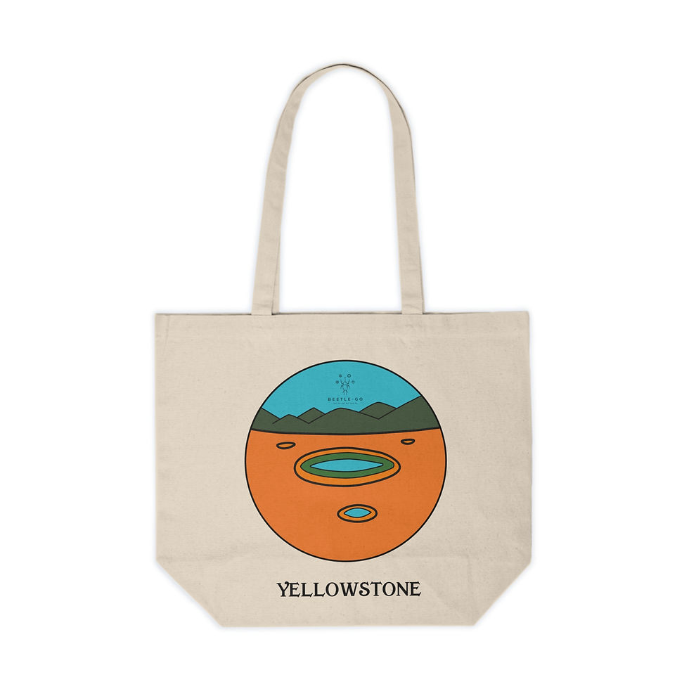 Thumbnail: Beetle-Go Yellowstone National Park Canvas Grocery Shopping Bag