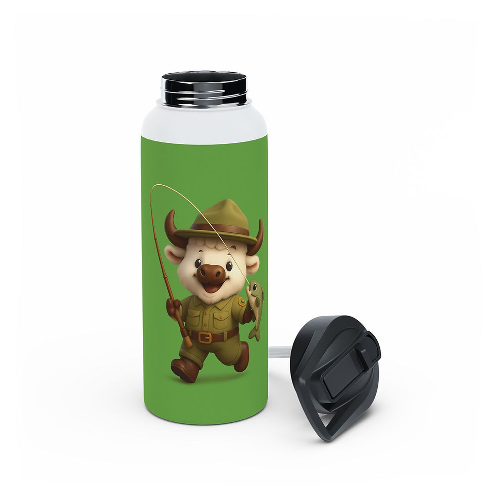 Thumbnail: Cobbler Coffee Kids - Buckee Bison - Stainless Steel Adventure Tumbler