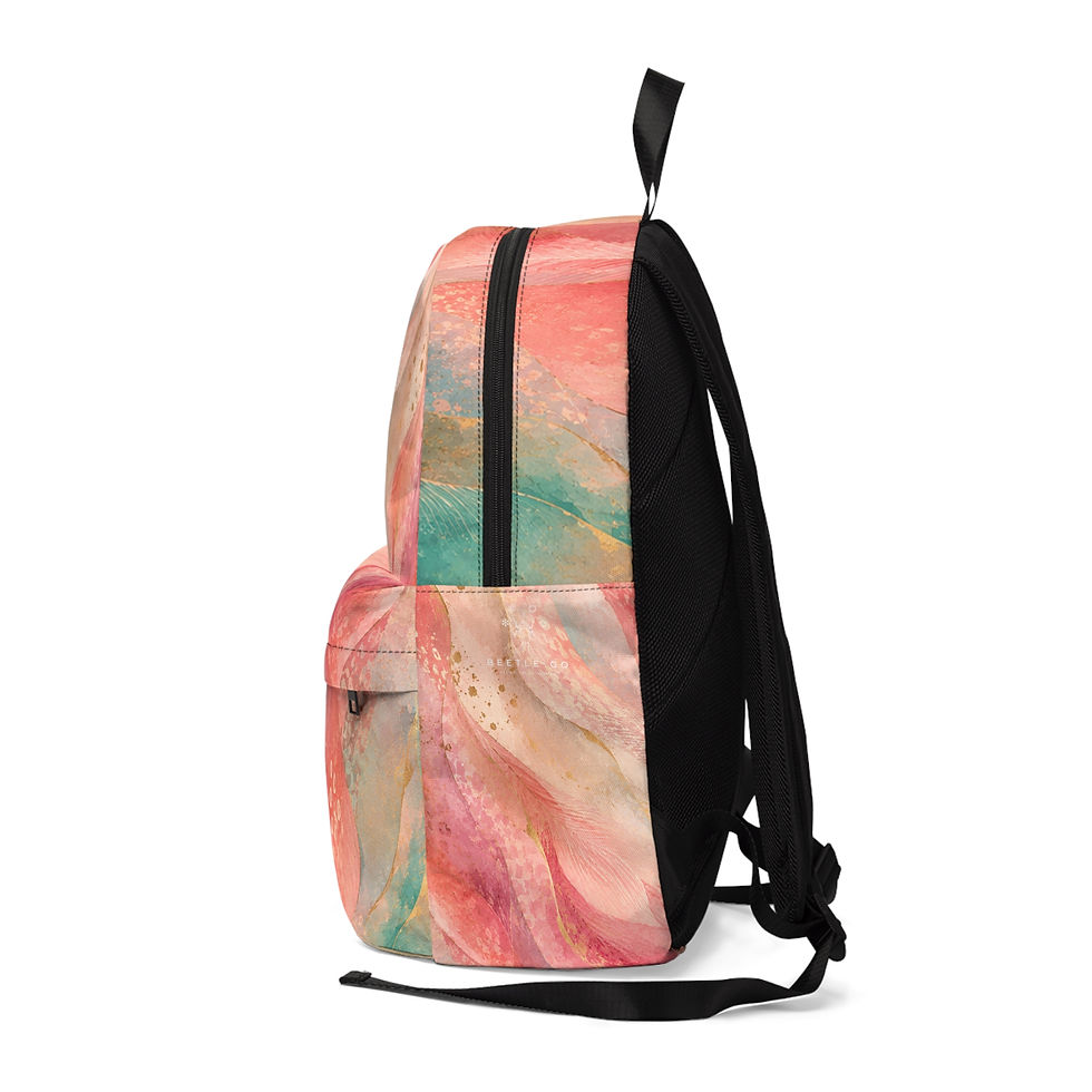 Thumbnail: Flamingo Print Nylon Backpack - Unisex Waterproof | Wild Earth by Beetle-Go