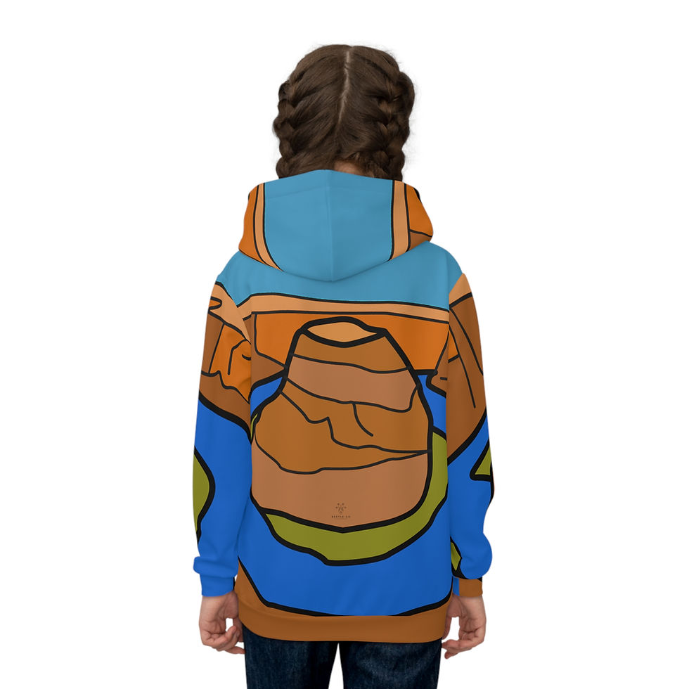 Thumbnail: Beetle-Go Lake Powell National Recreation Area Cozy Kids Sweatshirt