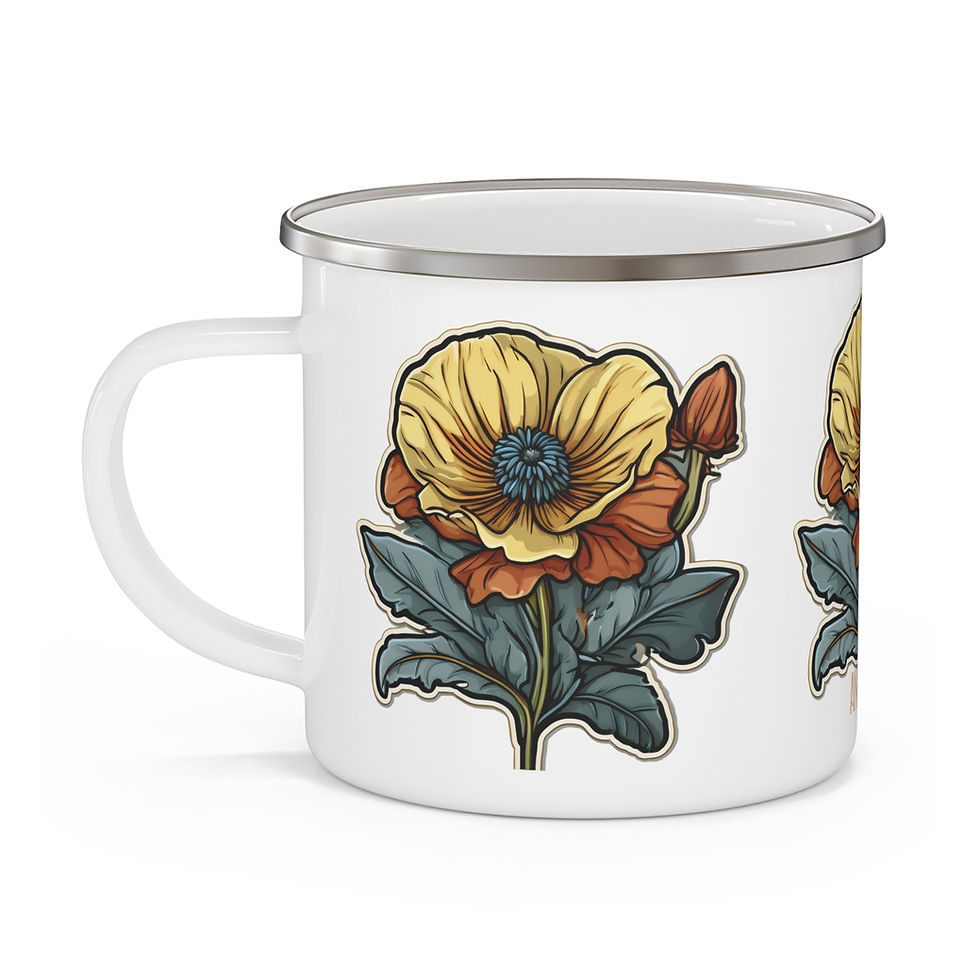 Thumbnail: Annie Pookah Floral Enamel Mug