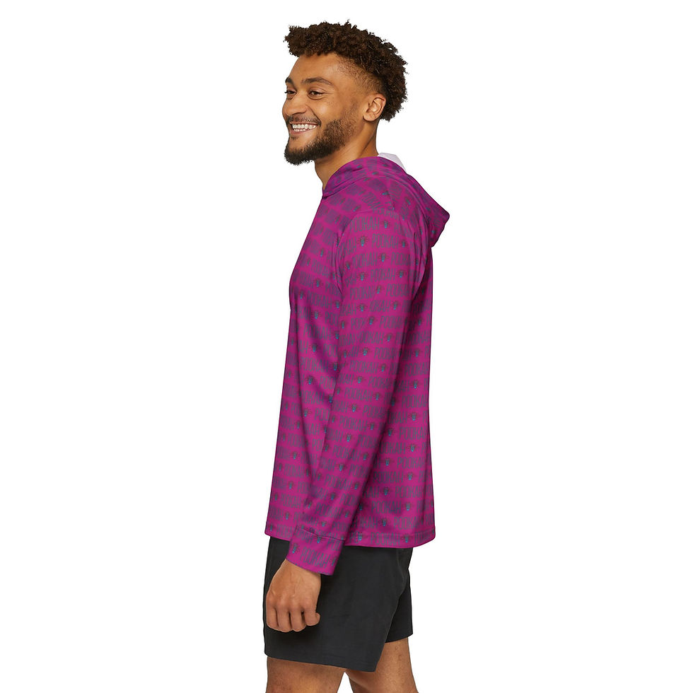 Thumbnail: Pookah Buhg Men's Sports Warmup Hoodie - Pink