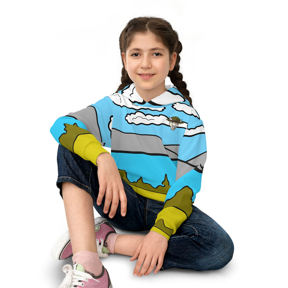 Thumbnail: Beetle-Go Bear Lake State Park Cozy Kids Sweatshirt