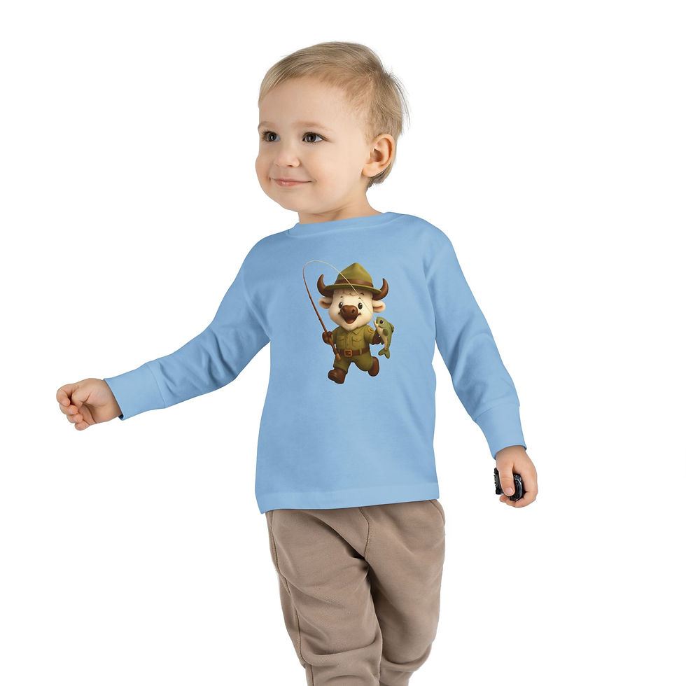 Thumbnail: Cobbler Coffee Kids - Buckee Bison - Long Sleeve Tee