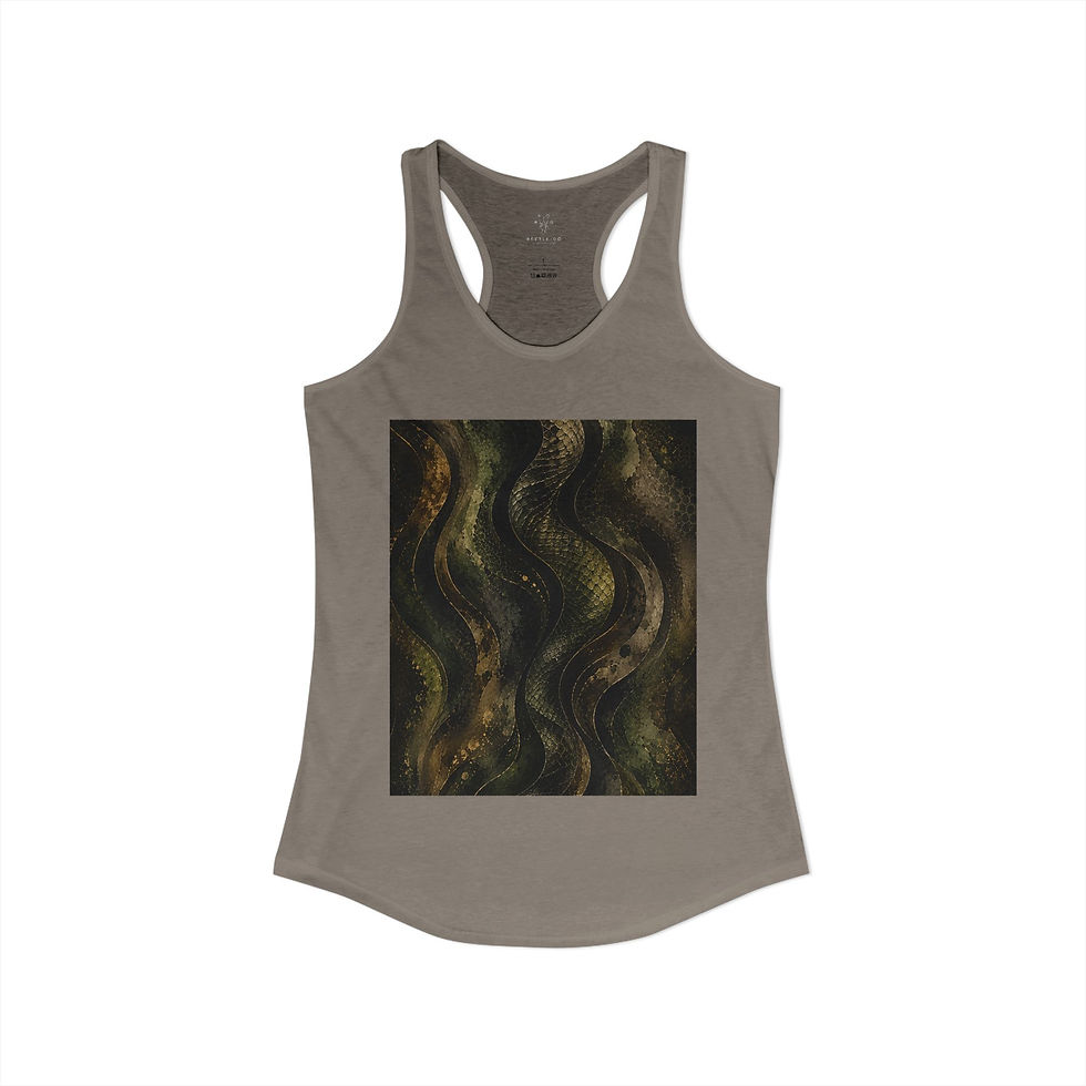 Thumbnail: Snake Color Print Racerback Tank
