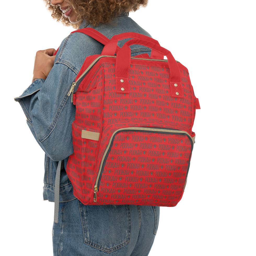 Thumbnail: Pookah Buhg Multi-functional Diaper Bag Backpack - Red