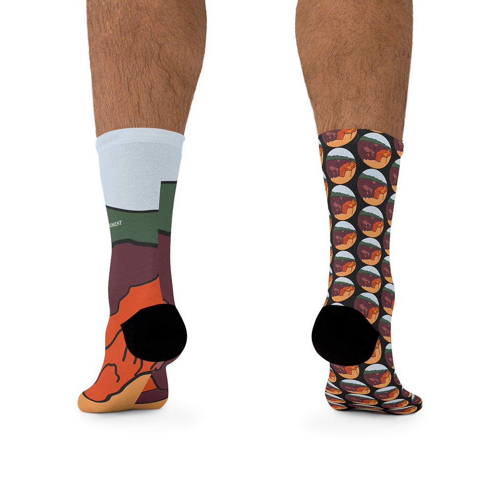 Thumbnail: Beetle-Go Cedar Breaks National Monument Eco-Friendly Recycled Poly Fiber Socks