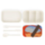 Thumbnail: Beetle-Go National Spaces by Donald A Gaillard Wooden Bento Lunch Box 