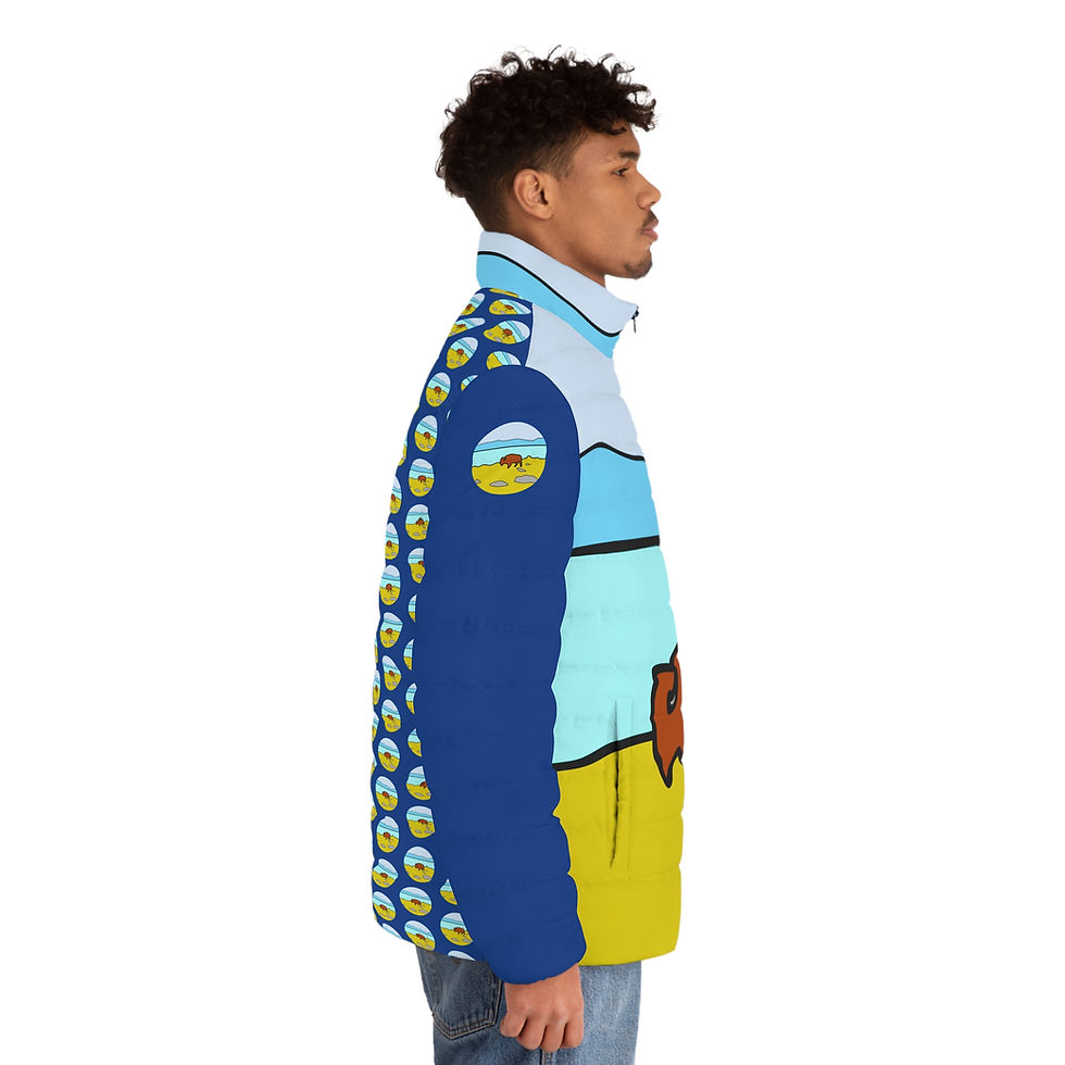 Thumbnail: Beetle-Go Antelope Island/Great Salt Lake Men's Puffer Jacket