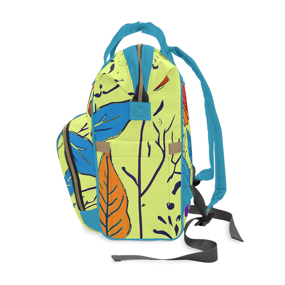 Thumbnail: Annie Pookah Vibrant Floral Multifunctional Backpack 