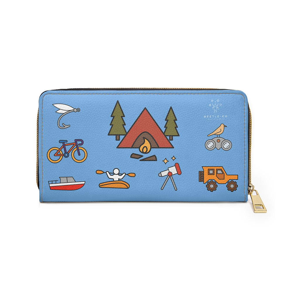 Thumbnail: Beetle-Go Summer Outdoor Adventure Zipper Wallet