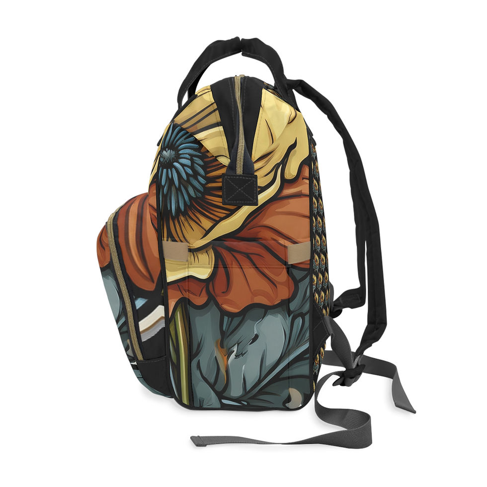 Thumbnail: Annie Pookah Vibrant Floral Multifunctional Backpack 