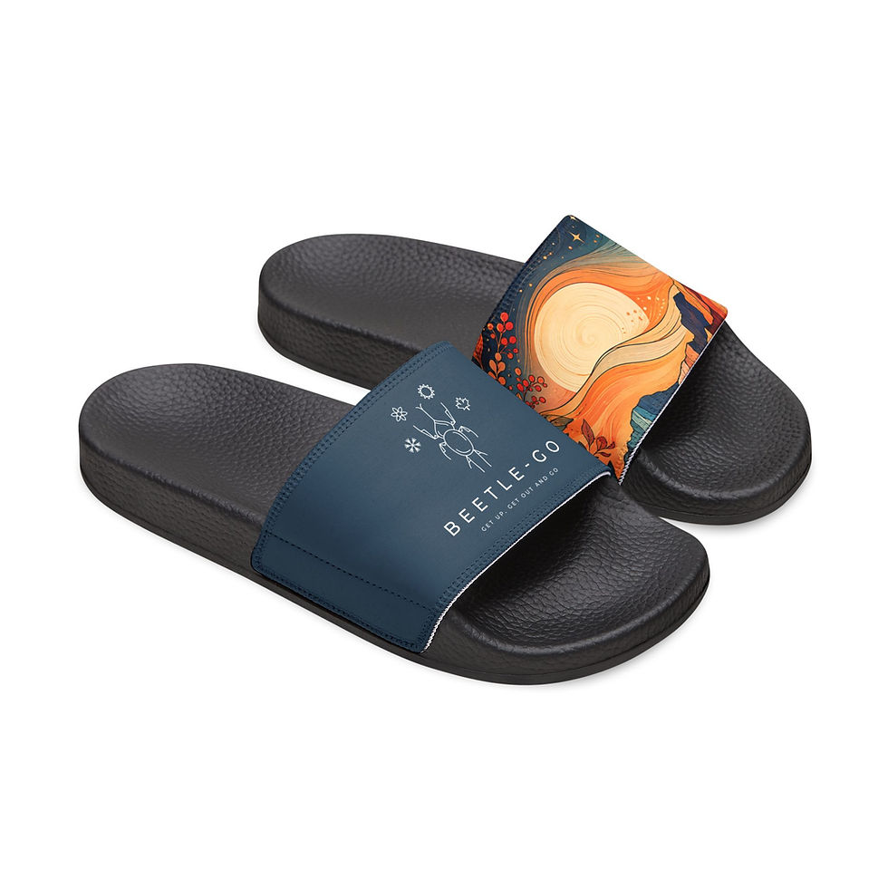 Thumbnail: Men's Desert Bloom Split Design Removable-Strap Slide Sandals