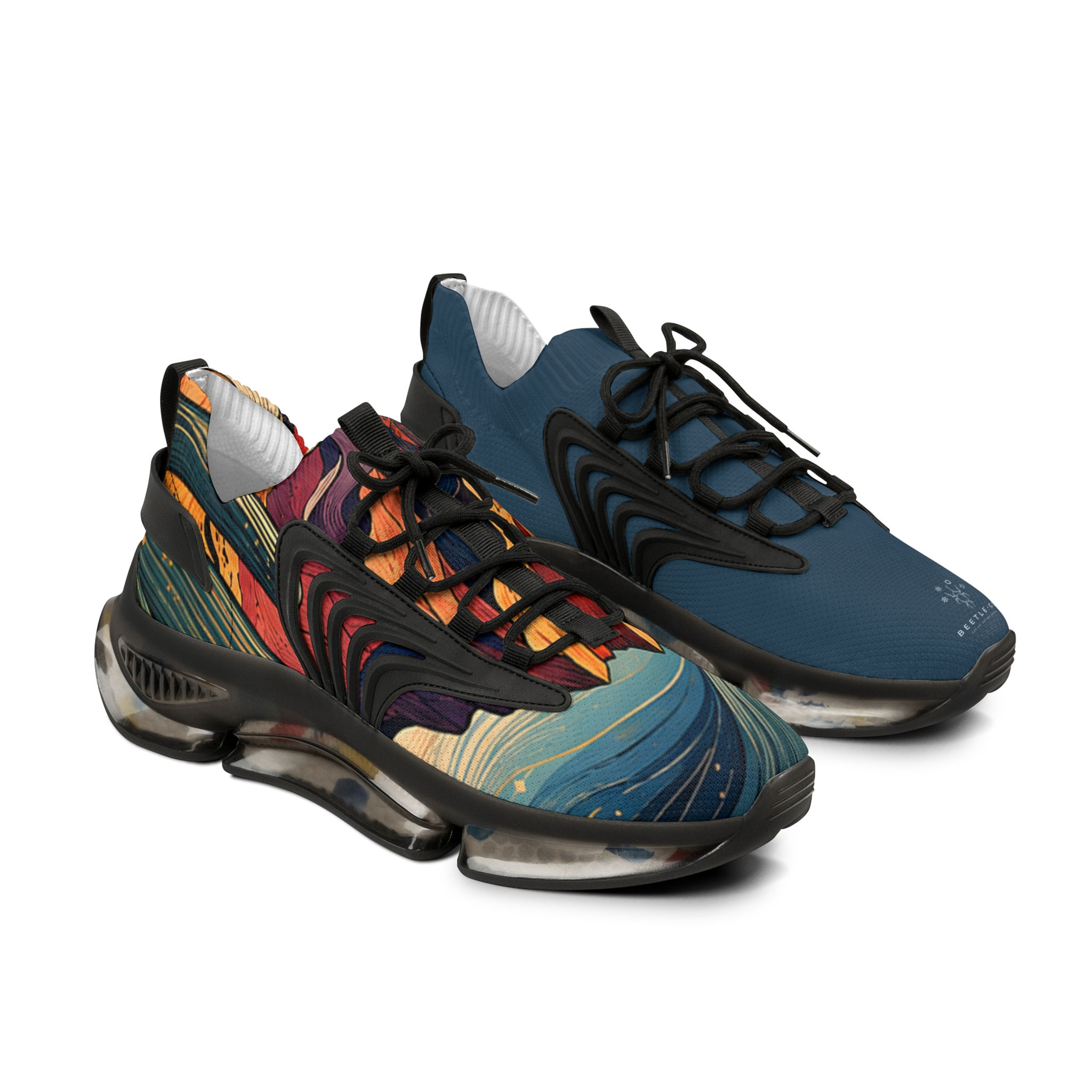 Men's Desert Bloom Split Design Mesh Sneakers