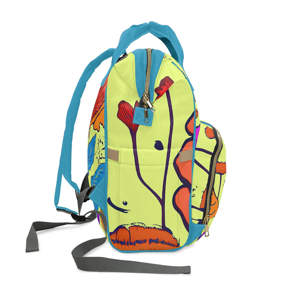 Thumbnail: Annie Pookah Vibrant Floral Multifunctional Backpack 