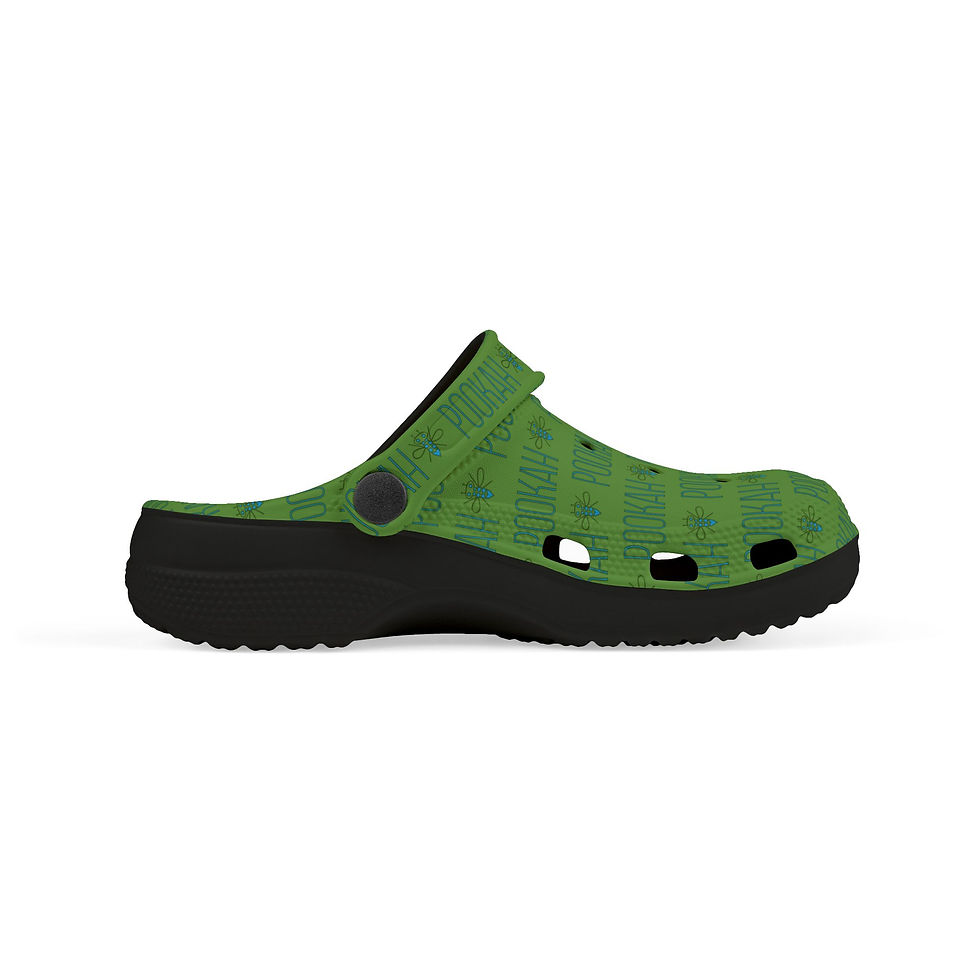 Thumbnail: Pookah Buhg Kids' Playful Clogs - Green - Boys and Girls
