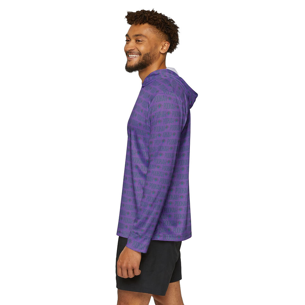 Thumbnail: Pookah Buhg Men's Sports Warmup Hoodie - Light Purple