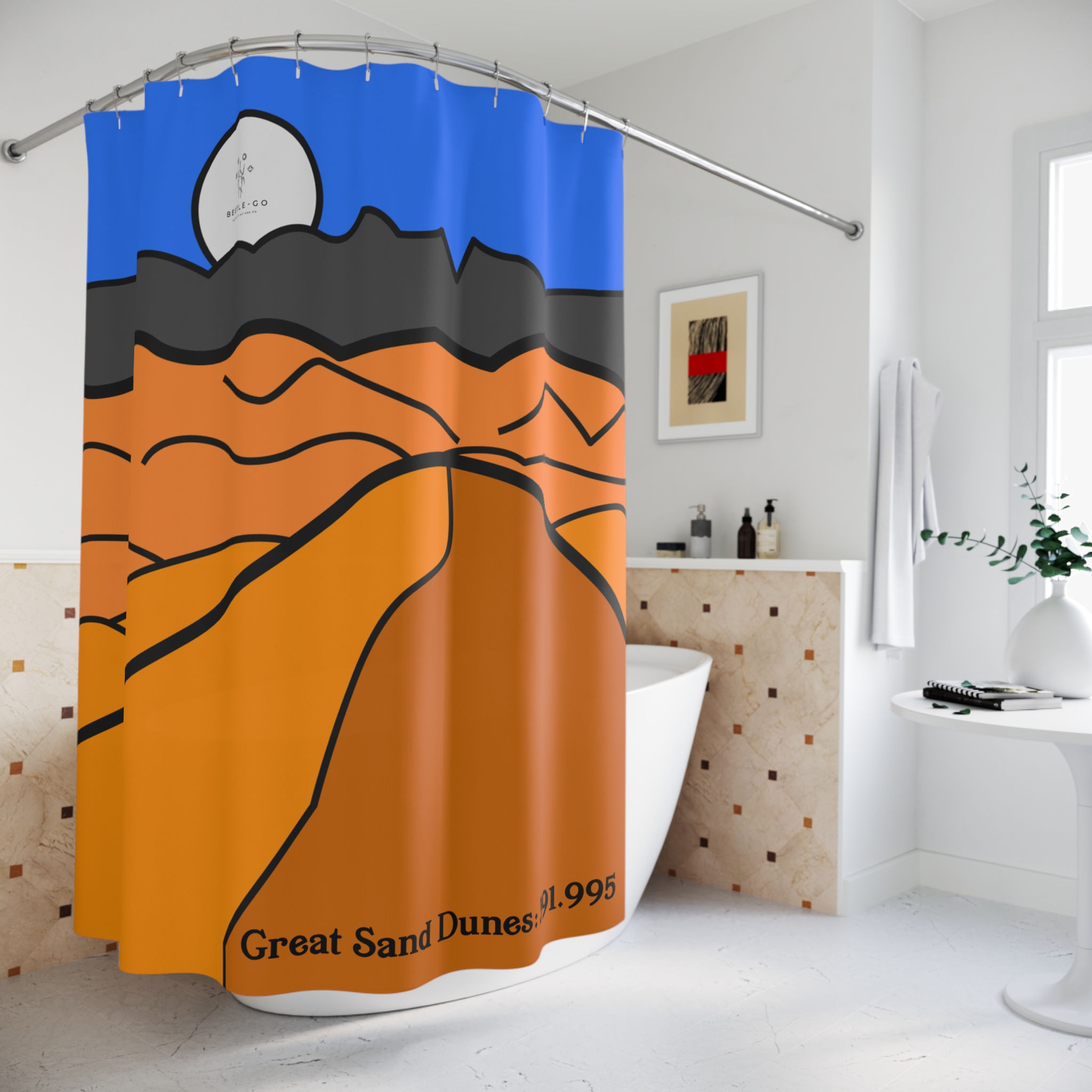 Beetle-Go Great Sand Dunes National Park Shower Curtain