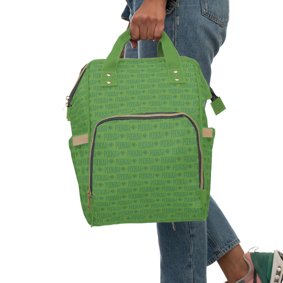 Thumbnail: Pookah Buhg Multi-functional Diaper Bag Backpack - Light Green