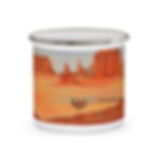 Thumbnail: Beetle-Go National Spaces by Donald A Gaillard Desert Enamel Camping Mug