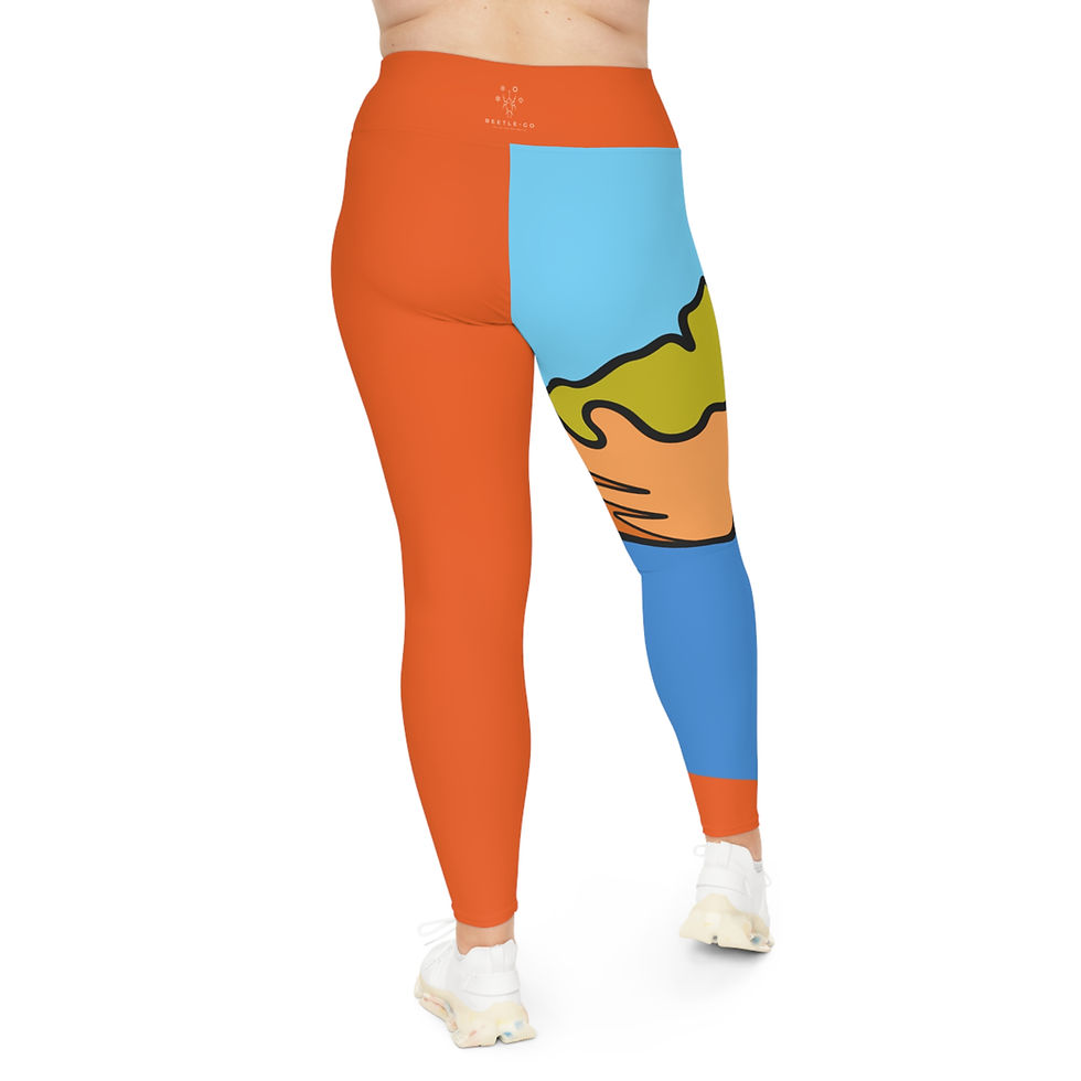 Thumbnail: Maps & Places Pictured Rocks Adventure Plus Size Leggings