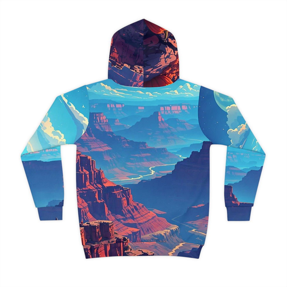Thumbnail: Beetle-Go Haunted Spaces: Grand Canyon National Park Cozy Kids Sweatshirt