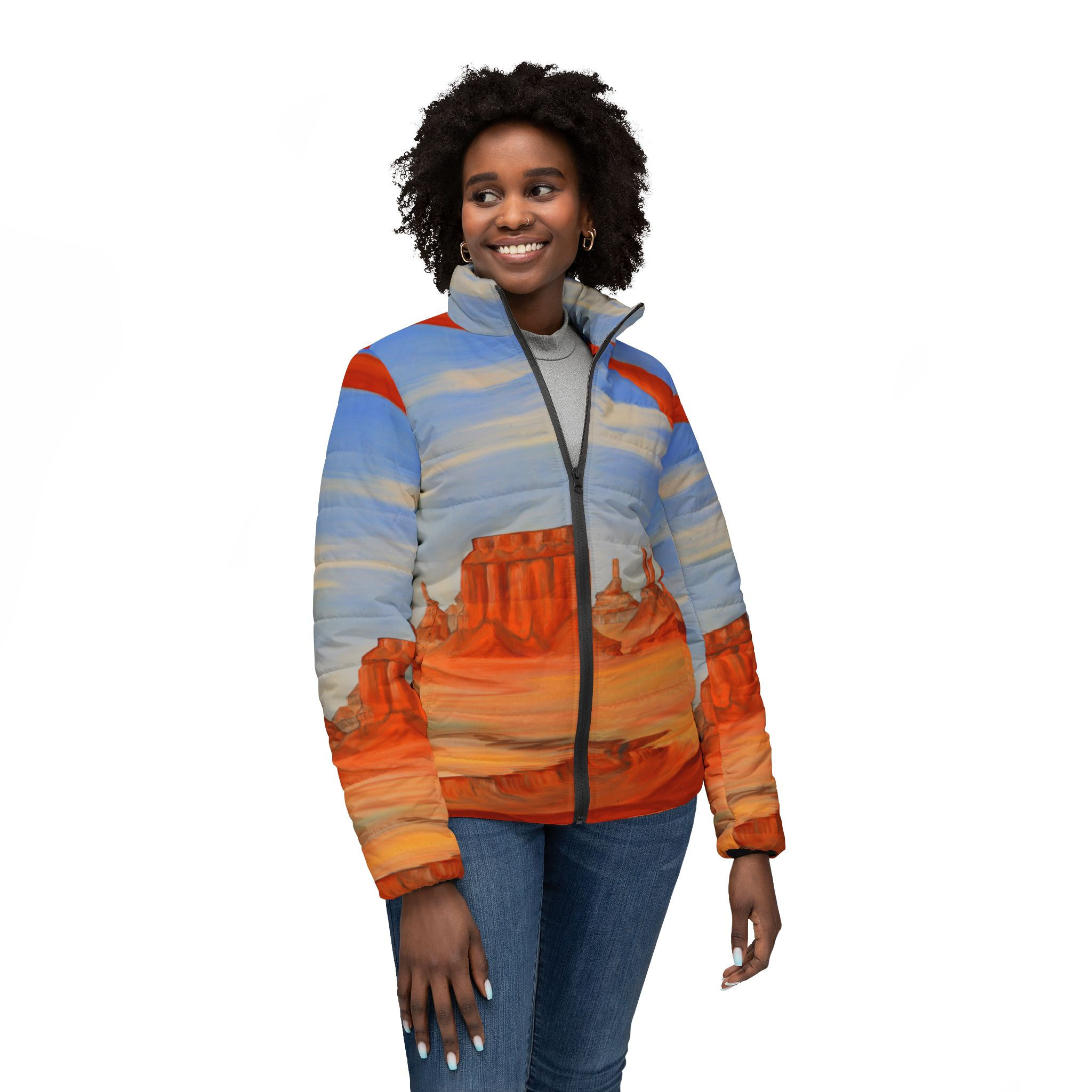 Beetle-Go National Spaces by Donald A Gaillard Desert Women’s Puffer Jacket