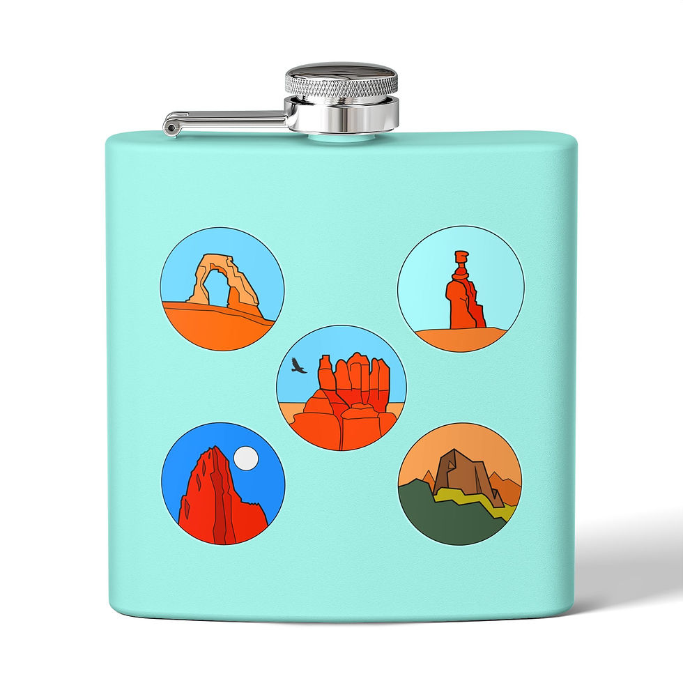 Thumbnail: Beetle-Go The Mighty 5 - Utah National Parks Flask