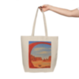 Beetle-Go National Spaces by Donald A Gaillard Desert Canvas Grocery Bag