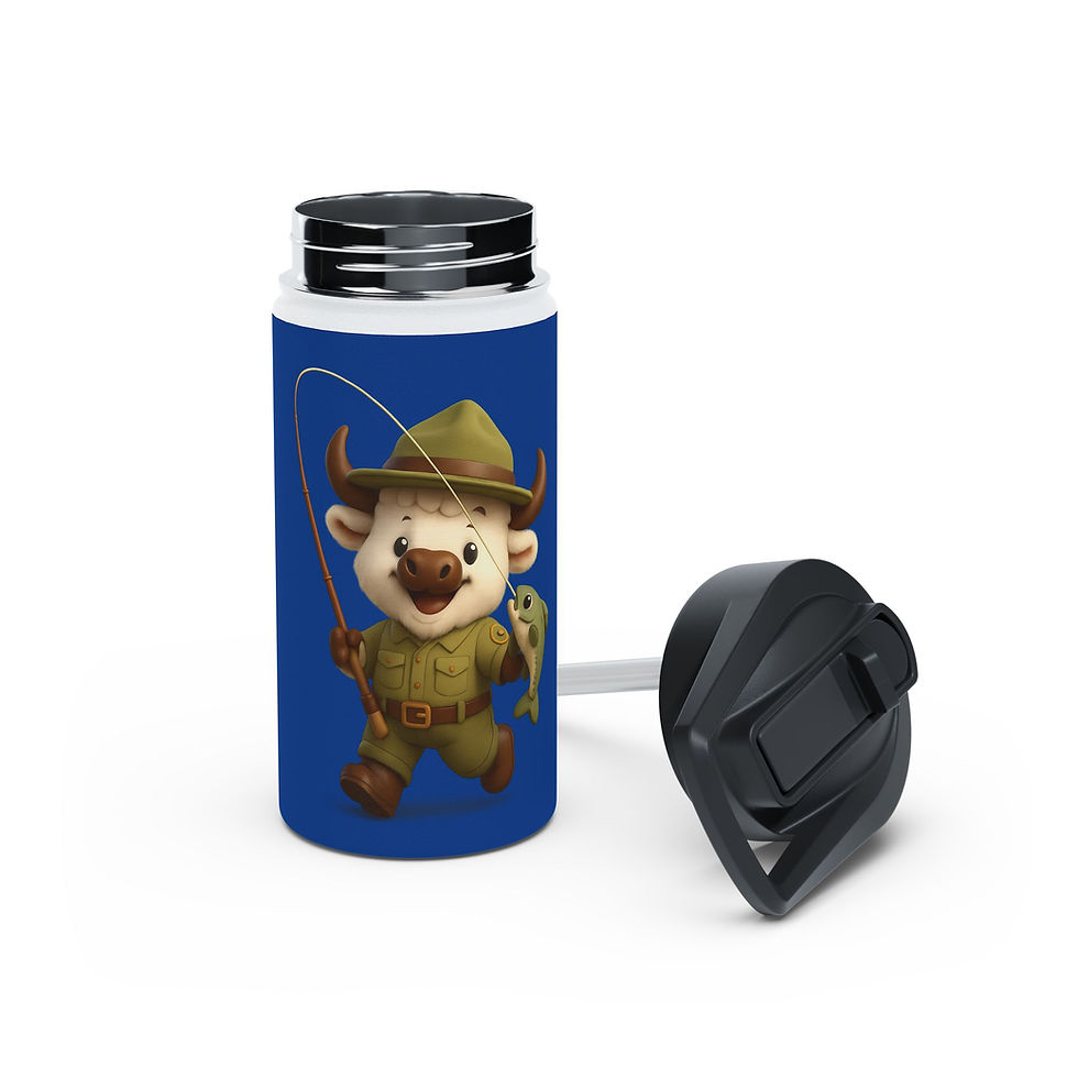 Thumbnail: Cobbler Coffee Kids - Buckee Bison - Stainless Steel Adventure Tumbler