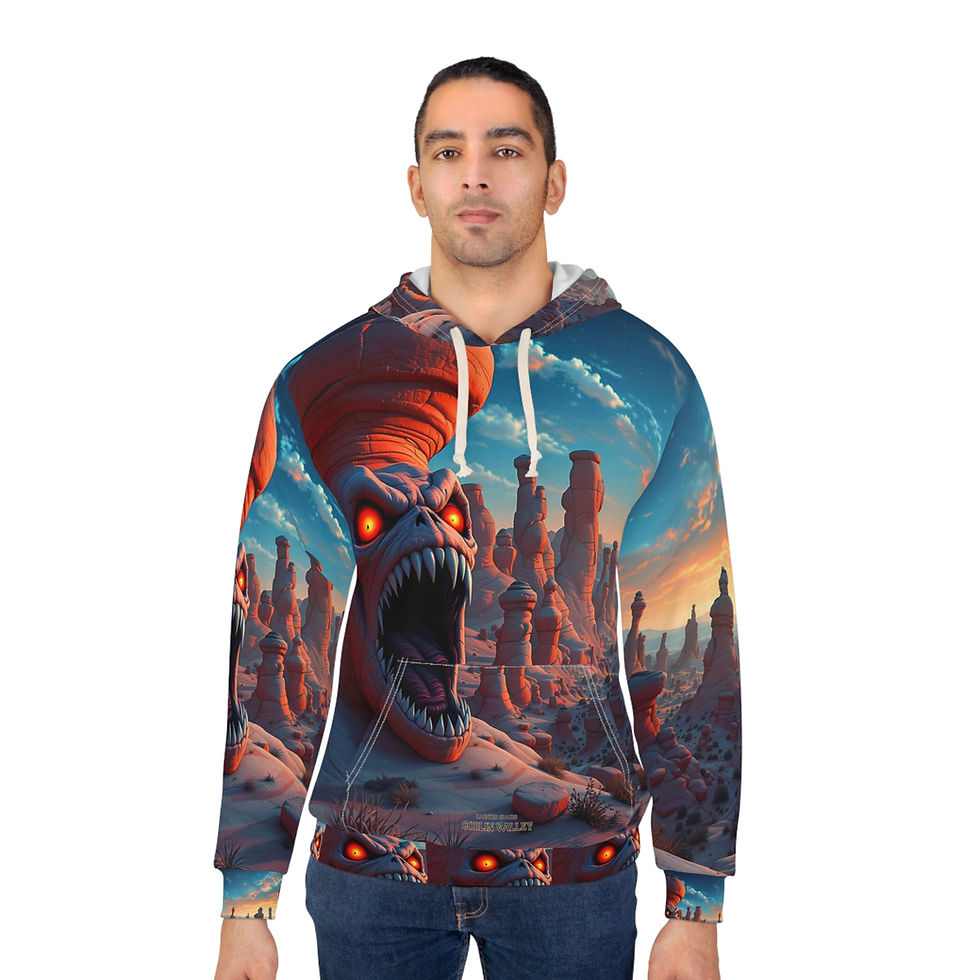 Thumbnail: Beetle-Go Haunted Spaces Goblin Valley State Park UT Cozy Unisex Hoodie