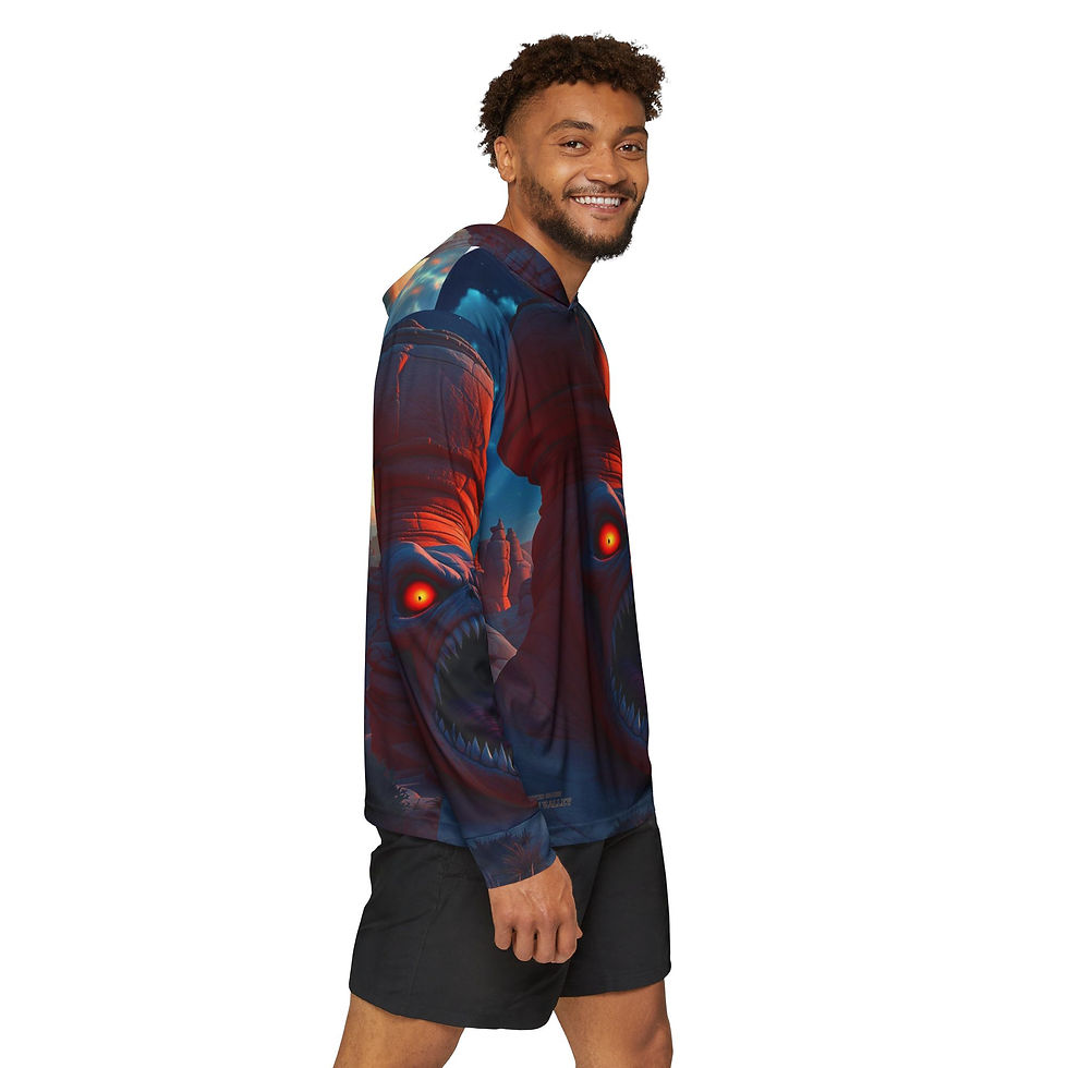 Thumbnail: Beetle-Go Haunted Spaces Goblin Valley State Park - UTAH Men's Warmup Hoodie
