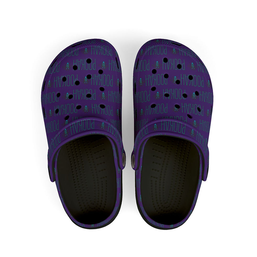Thumbnail: Pookah Buhg Kids' Playful Clogs - Purple - Boys and Girls