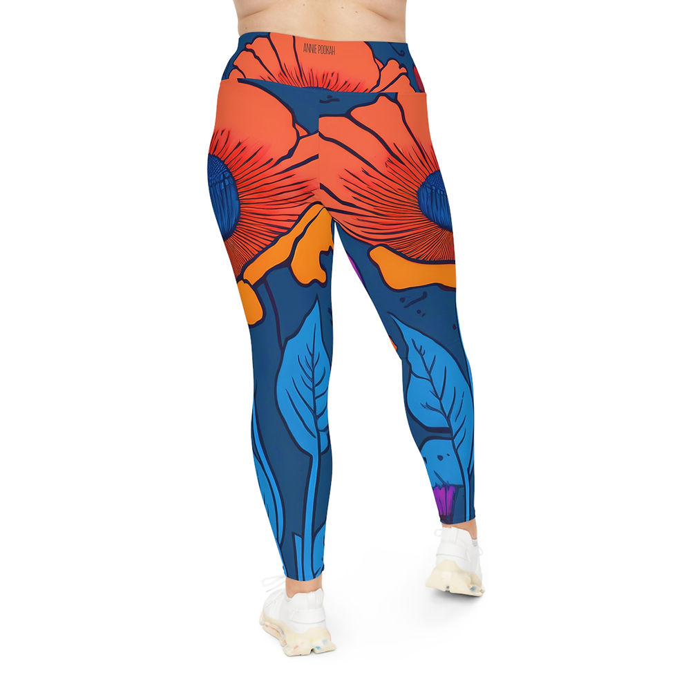 Thumbnail: Annie Pookah Plus Size Leggings