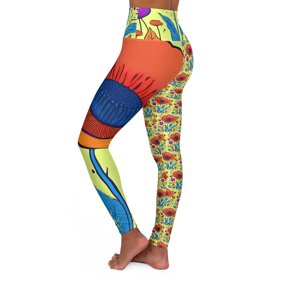 Thumbnail: Annie Pookah High Waisted Yoga Leggings 