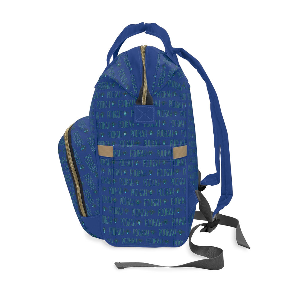 Thumbnail: Pookah Buhg Multi-functional Diaper Bag Backpack - Dark Blue