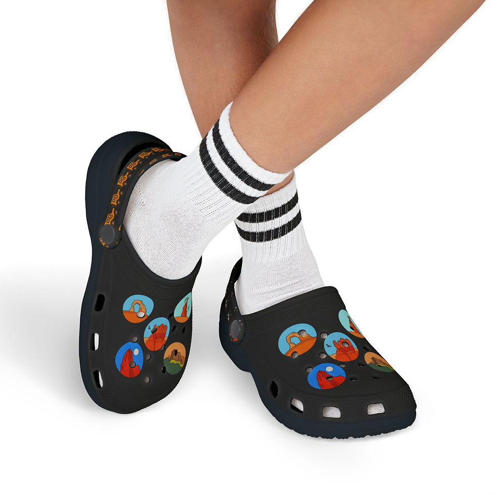 Thumbnail: Beetle-Go The Mighty 5 - Utah National Parks Kids Playful Clogs - Boys and Girls
