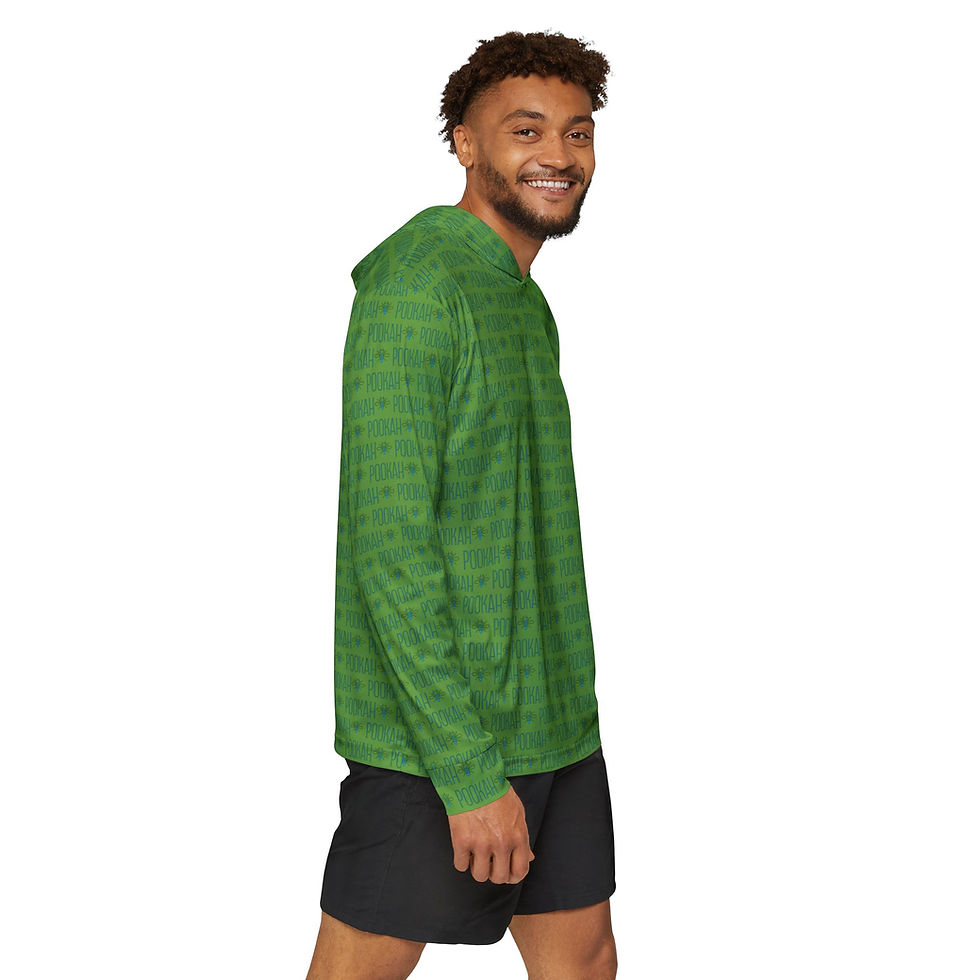 Thumbnail: Pookah Buhg Men's Sports Warmup Hoodie - Green