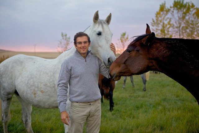 Enrique de Benito at home at BRH Stud