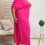 Thumbnail: Fuchsia Convertible Strap Maxi Dress 
