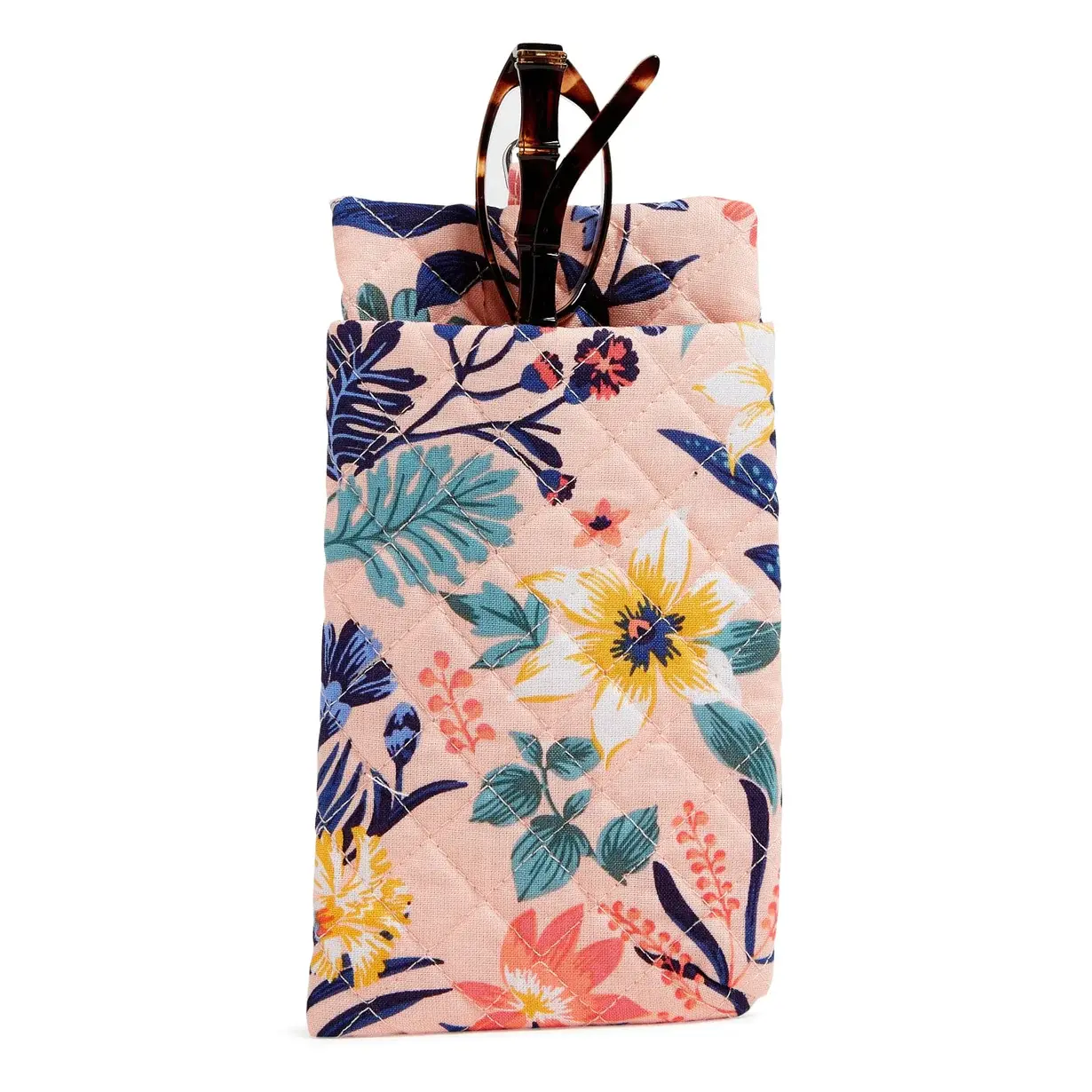 Vera Bradley Paradise Coral Double Eye Glasses Case